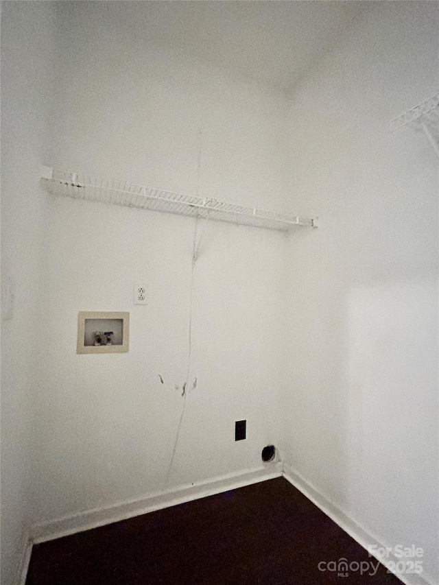 9907 Furlong Trl, Charlotte, NC 28269 - laundry room featuring hookup for an electric dryer and washer hookup