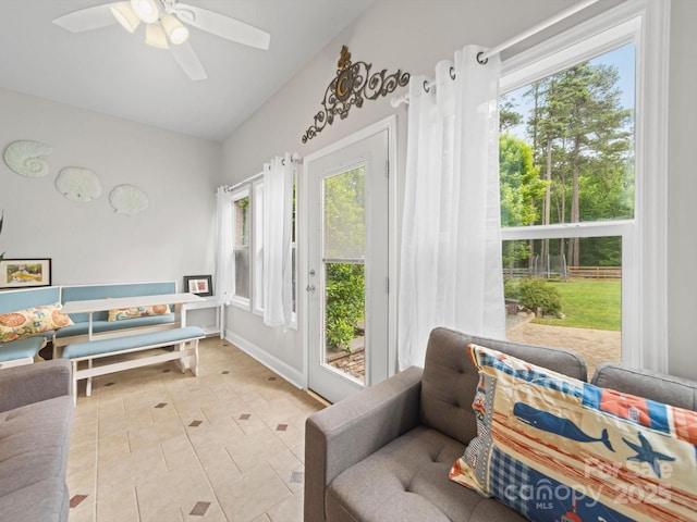 sunroom / solarium with plenty of natural light