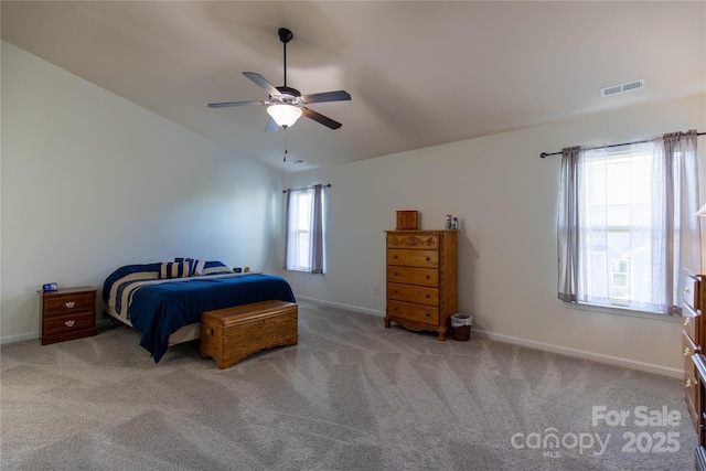 159 Saye Pl, Mooresville, NC 28115 - bedroom featuring carpet flooring, lofted ceiling, and a ceiling fan