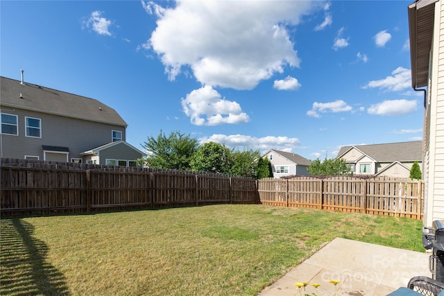 159 Saye Pl, Mooresville, NC 28115 - fenced backyard with a patio and a residential view