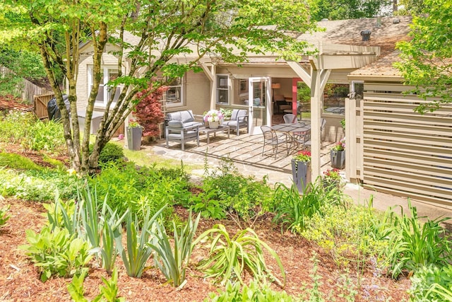47 Lakeview Rd, Asheville, NC 28804 - view of patio featuring an outdoor living space