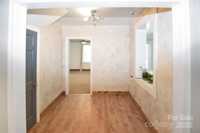 1101 Pee Dee Ave, Albemarle, NC 28001 - hall featuring light wood-style floors and baseboards