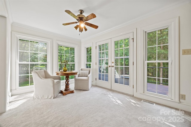 7103 Forest Ridge Rd, Matthews, NC 28104 - sunroom with french doors