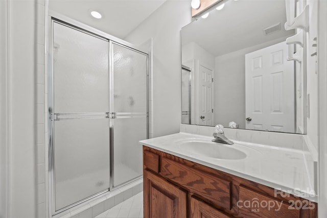7103 Forest Ridge Rd, Matthews, NC 28104 - full bath featuring a shower stall and vanity