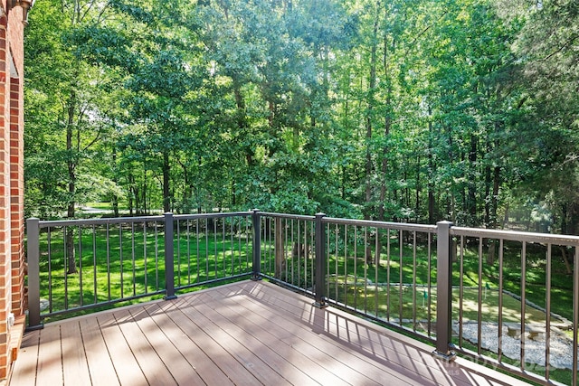7103 Forest Ridge Rd, Matthews, NC 28104 - deck featuring a yard