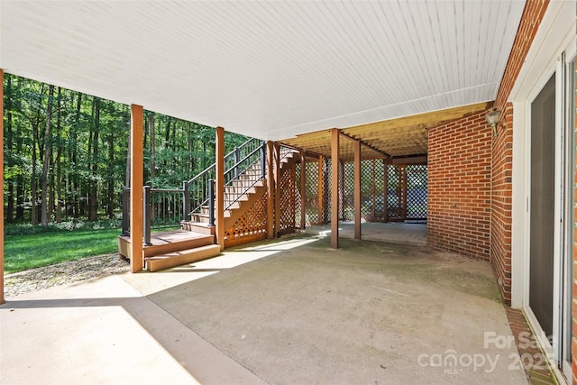 7103 Forest Ridge Rd, Matthews, NC 28104 - view of patio featuring stairs