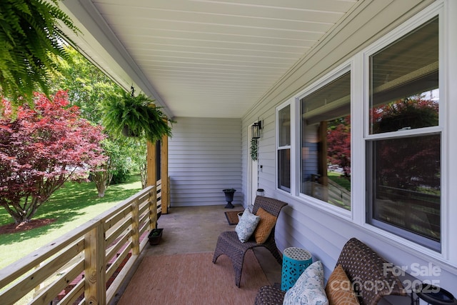 view of patio / terrace featuring a porch