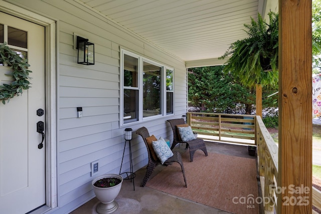 view of patio / terrace featuring a porch
