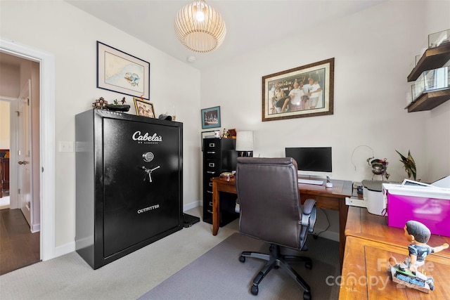 5727 Lavaux Ct, Charlotte, NC 28214 - office area with carpet floors and baseboards