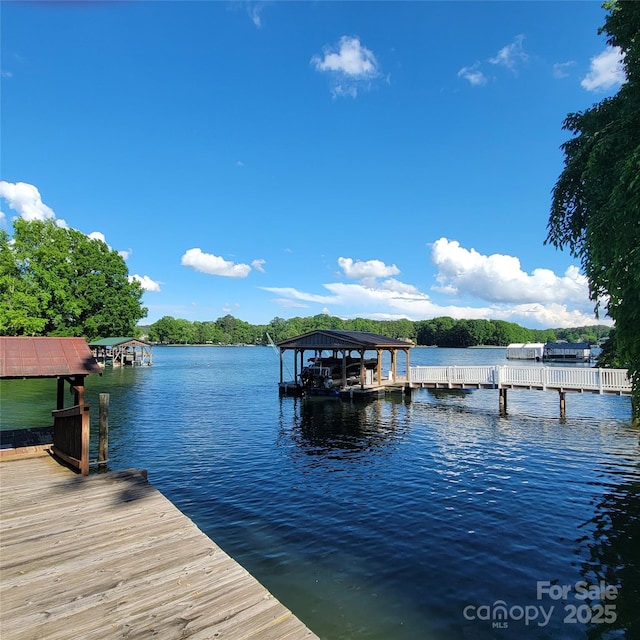 221 Stillwater Rd, Troutman, NC 28166 - dock area featuring a water view