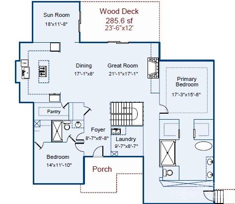 221 Stillwater Rd, Troutman, NC 28166 - view of floor plan / room layout