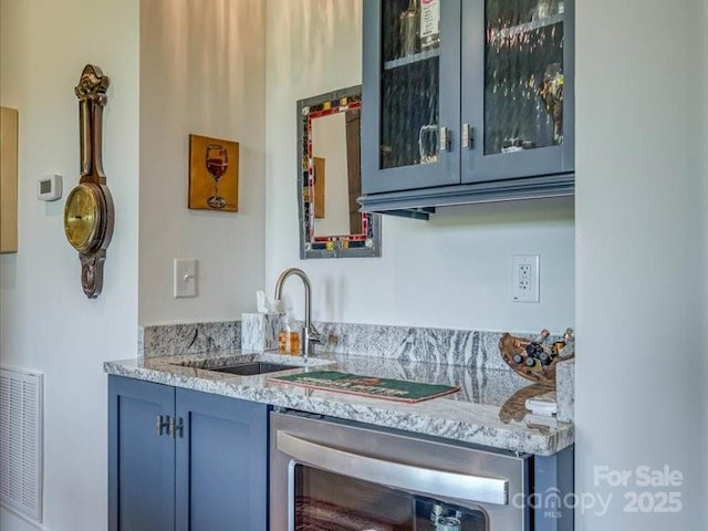 2054 Catawba Trl Unit 162, Nebo, NC 28761 - indoor wet bar featuring beverage cooler