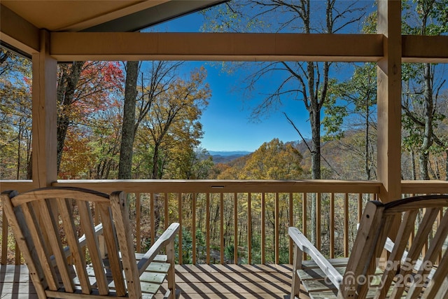 466 Hanging Rock Rd, Mars Hill, NC 28754 - view of deck