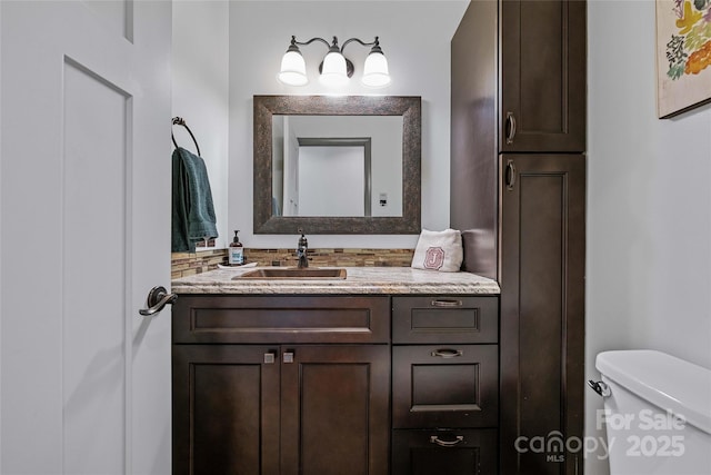 466 Hanging Rock Rd, Mars Hill, NC 28754 - bathroom with toilet and vanity