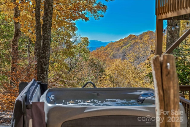 466 Hanging Rock Rd, Mars Hill, NC 28754 - view of mountain background featuring a forest