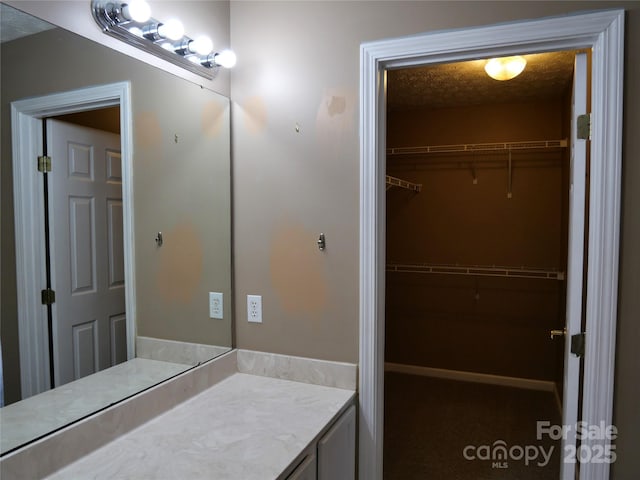 37 S Woodridge View Ct, Hendersonville, NC 28791 - bathroom featuring a walk in closet and vanity