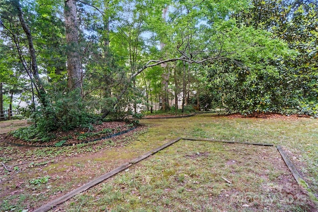 view of grassy yard