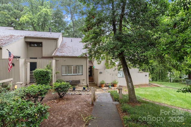 222 Riverview Ter, Clover, SC 29710 - view of front of home with a shingled roof and a front yard