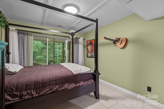222 Riverview Ter, Clover, SC 29710 - bedroom with light tile patterned flooring and baseboards