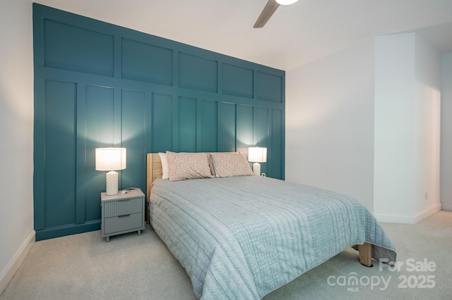 19 Lynnbrook Way, Columbus, NC 28722 - bedroom featuring light colored carpet, baseboards, and ceiling fan