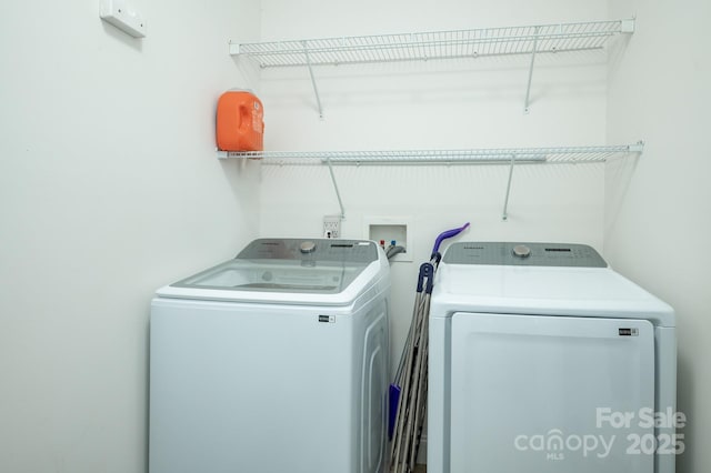 19 Lynnbrook Way, Columbus, NC 28722 - clothes washing area featuring independent washer and dryer