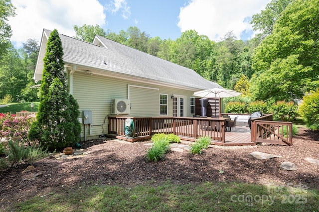 19 Lynnbrook Way, Columbus, NC 28722 - back of house with a deck, a cooling unit, and roof with shingles