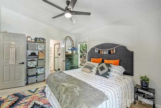 27037 Tidal Way, Tega Cay, SC 29708 - bedroom featuring carpet floors, a ceiling fan, and ensuite bathroom