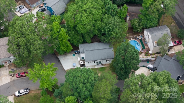 27037 Tidal Way, Tega Cay, SC 29708 - aerial perspective of suburban area with a pool