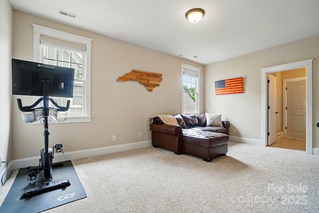 15714 Laurel Oak Cres, Davidson, NC 28036 - exercise room with carpet floors and baseboards