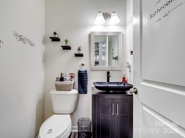 6381 Trinity Crossing Cir, Kannapolis, NC 28081 - half bathroom with vanity and toilet