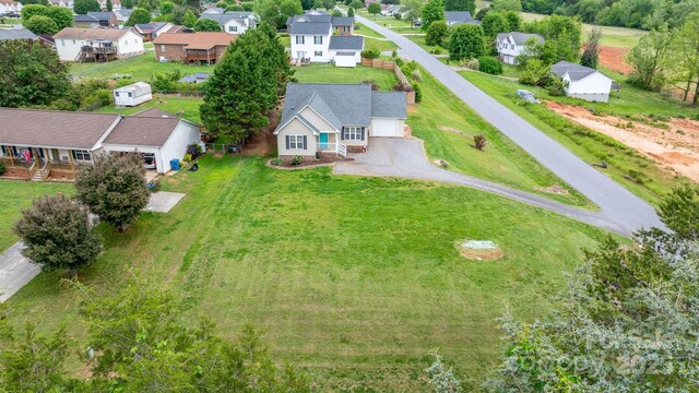 aerial view of residential area