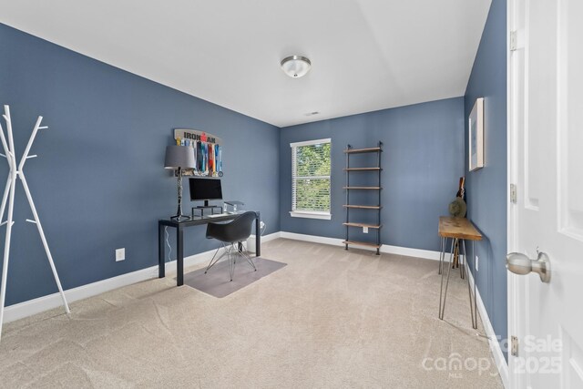 3615 Alamito Ln, Charlotte, NC 28214 - office area featuring carpet floors and baseboards