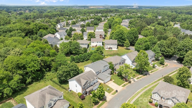 aerial view of residential area