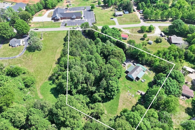 4155 Slanting Bridge Rd, Sherrills Ford, NC 28673 - aerial view of property and surrounding area with property parcel outlined