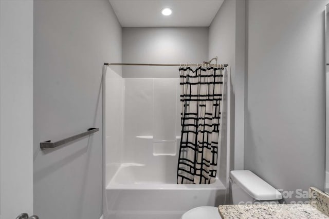 36 Nader Ave, Weaverville, NC 28787 - bathroom featuring shower / tub combo with curtain and vanity