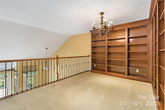2346 Donnington Ln NW, Concord, NC 28027 - bonus room with a chandelier and lofted ceiling