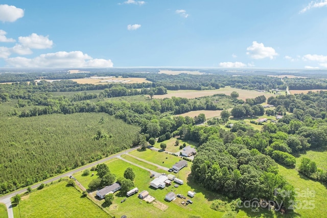 4122 Canal Rd, Marshville, NC 28103 - aerial view of sparsely populated area with a heavily wooded area