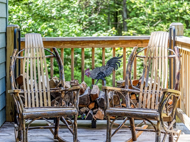 1846 Utah Mountain Rd, Waynesville, NC 28785 - view of wooden deck