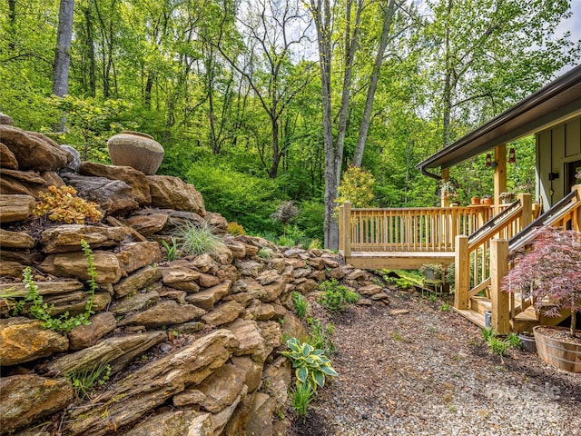 1846 Utah Mountain Rd, Waynesville, NC 28785 - view of yard with a wooded view