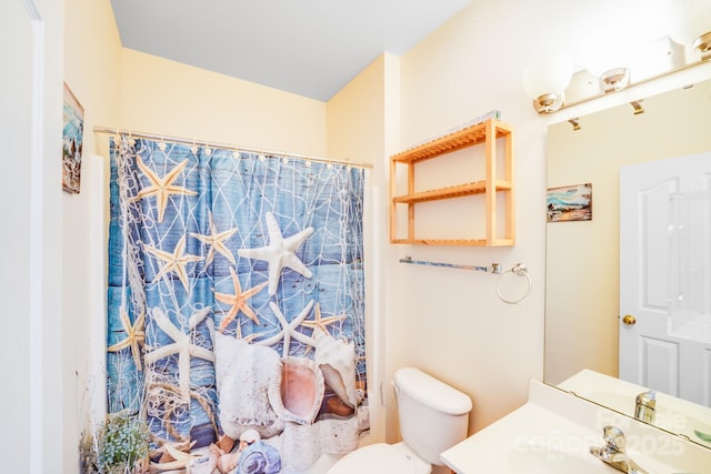 6227 Castlecove Rd, Charlotte, NC 28278 - bathroom featuring vanity and a shower with shower curtain