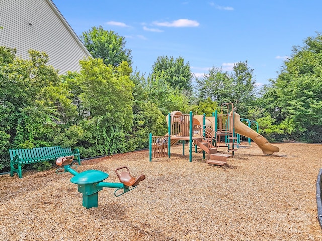 6227 Castlecove Rd, Charlotte, NC 28278 - community jungle gym with view of wooded area