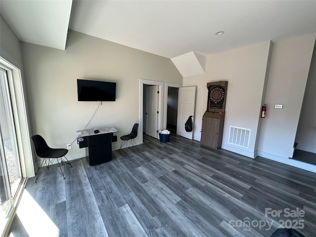 3149 Winter Hawk Ln, Lenoir, NC 28645 - unfurnished living room with dark wood-style floors and baseboards