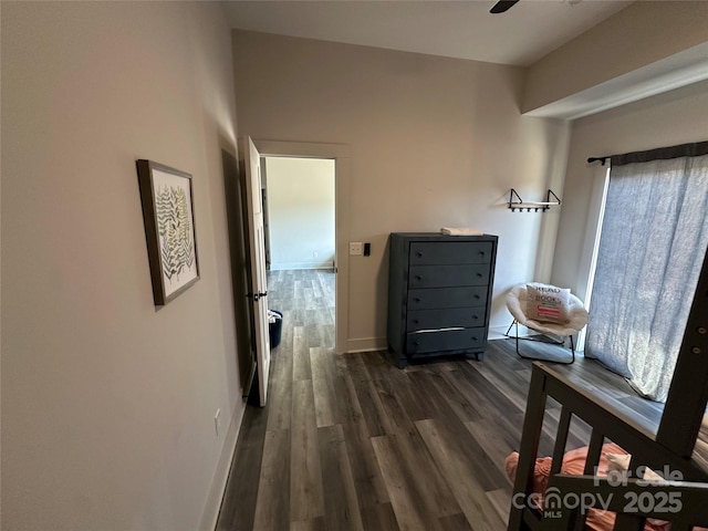 3149 Winter Hawk Ln, Lenoir, NC 28645 - hallway featuring dark wood finished floors and baseboards