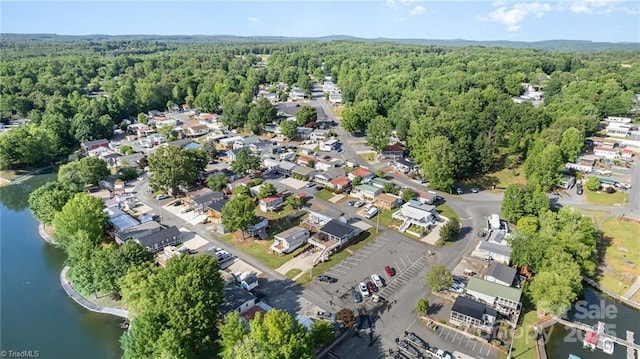 125 Maple St, New London, NC 28127 - aerial view of property's location featuring a forest and a nearby body of water