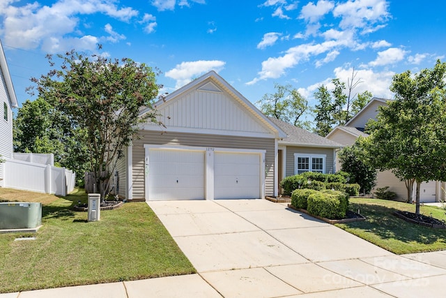 12792 Clydesdale Dr, Midland, NC 28107 - single story home with an attached garage, concrete driveway, and board and batten siding