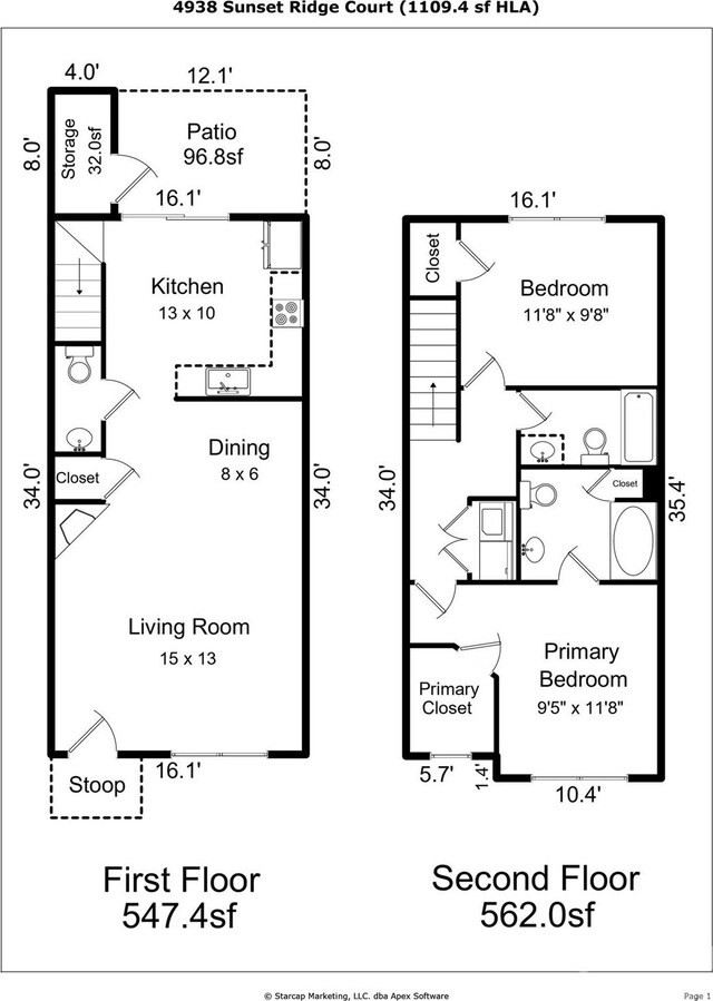 4938 Sunset Ridge Ct, Charlotte, NC 28269 - floor plan / room layout