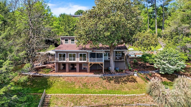 6664 Lake Shore Dr, Hickory, NC 28601 - back of house with a deck