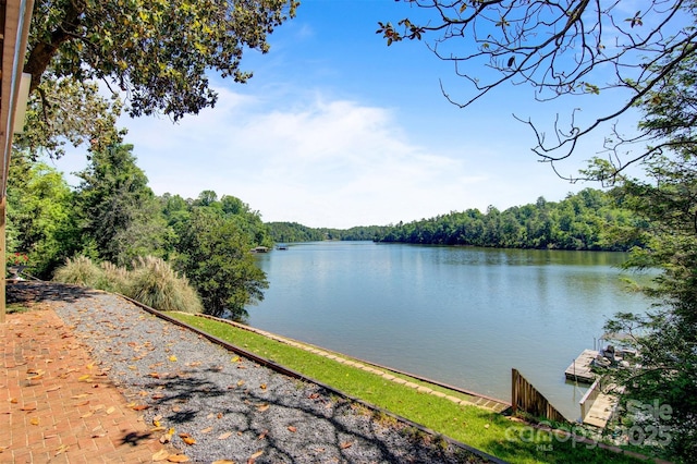 6664 Lake Shore Dr, Hickory, NC 28601 - water view featuring a forest