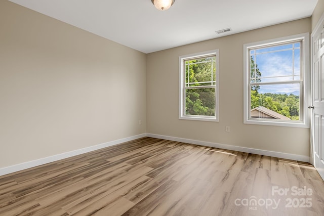 10 Coral Berry Dr, Candler, NC 28715 - spare room featuring light wood-type flooring and baseboards