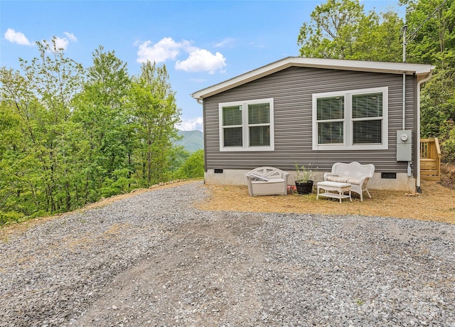 328 Mountain Lion Trl, Maggie Valley, NC 28751 - view of front facade featuring crawl space